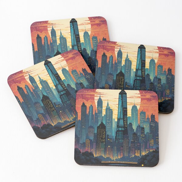 Item preview, Colorful Night Cityscape: Mesmerizing Urban Lights designed and sold by KTOShop.