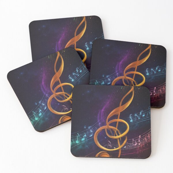 Item preview, Musical notes flowing pattern print design  designed and sold by Anshu3813.