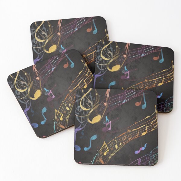 Item preview, Musical notes flowing pattern print design  designed and sold by Anshu3813.