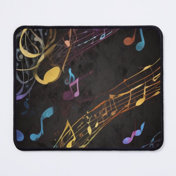 Item preview, Musical notes flowing pattern print design  designed and sold by Anshu3813.