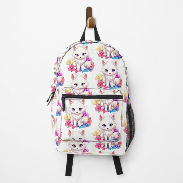 Item preview, Cute Colorful Wolf Dog Art With Flowers Simple Style Pink Little Baby, anime designed and sold by Cr320.