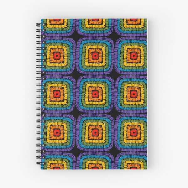 Item preview, Seamless geometrical square vector pattern, satin stitch embroidery designed and sold by Familyshmot.