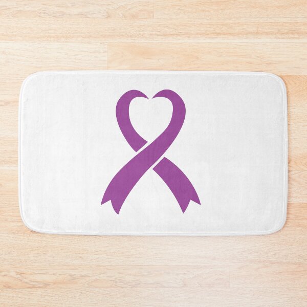 Item preview, rett syndrome purple ribbon with heart, Rett Awerness designed and sold by Kondi-Art.