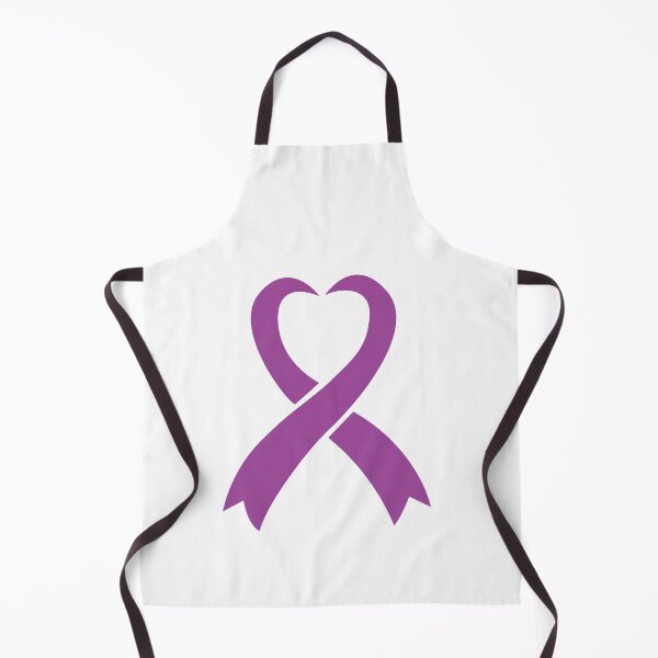 Item preview, rett syndrome purple ribbon with heart, Rett Awerness designed and sold by Kondi-Art.