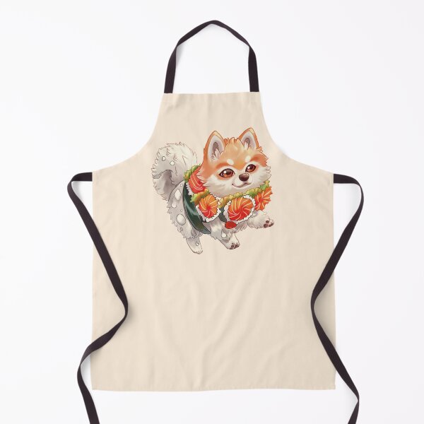 Artikelvorschau, Husky Akita Japan Japanisch orange weiß Hund Sushi süßes Essen 2 entworfen und verkauft von TankandDPS.