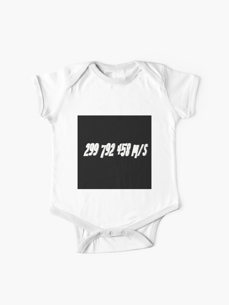 Light Speed 299 792 458 M S Baby One Piece By Stuwdamdorp Redbubble Light Speed 299 792 458 M S Baby One Piece By Stuwdamdorp Redbubble