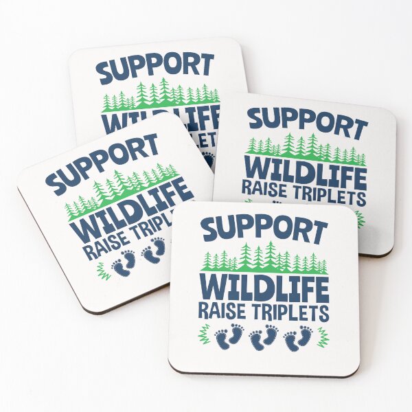 Item preview, Support Wildlife Raise Triplets Funny Triplet Mom Dad designed and sold by jaygo.