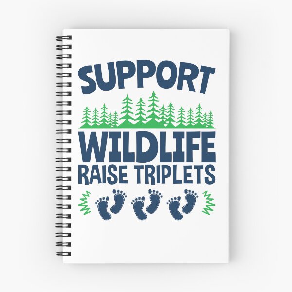 Item preview, Support Wildlife Raise Triplets Funny Triplet Mom Dad designed and sold by jaygo.