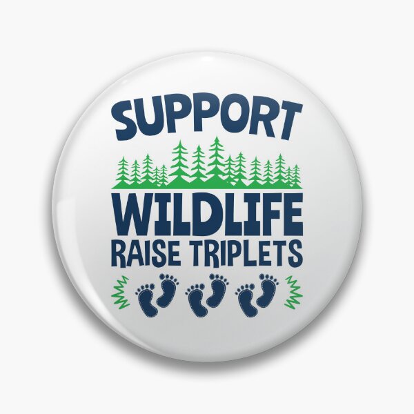 Item preview, Support Wildlife Raise Triplets Funny Triplet Mom Dad designed and sold by jaygo.