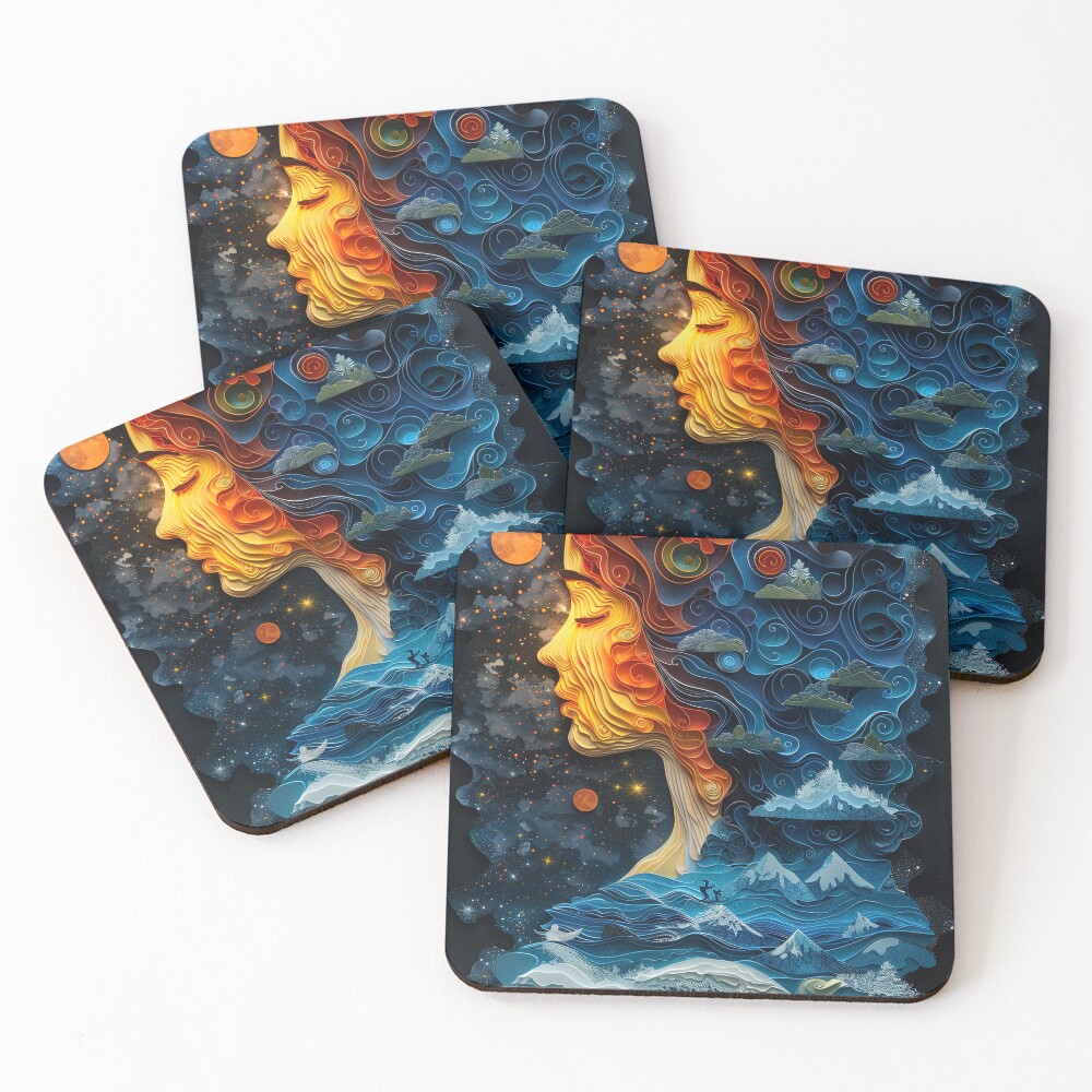 Item preview, Coasters (Set of 4) designed and sold by OccultDreams.
