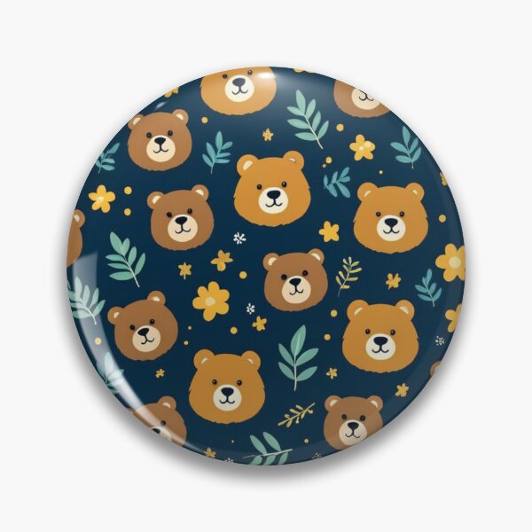 Item preview, RogerPattern - "Cute teddy bear faces" designed and sold by RogerPattern.