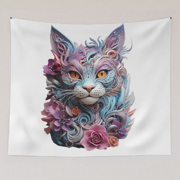 Item preview, Flower cat designed and sold by KreaKat.