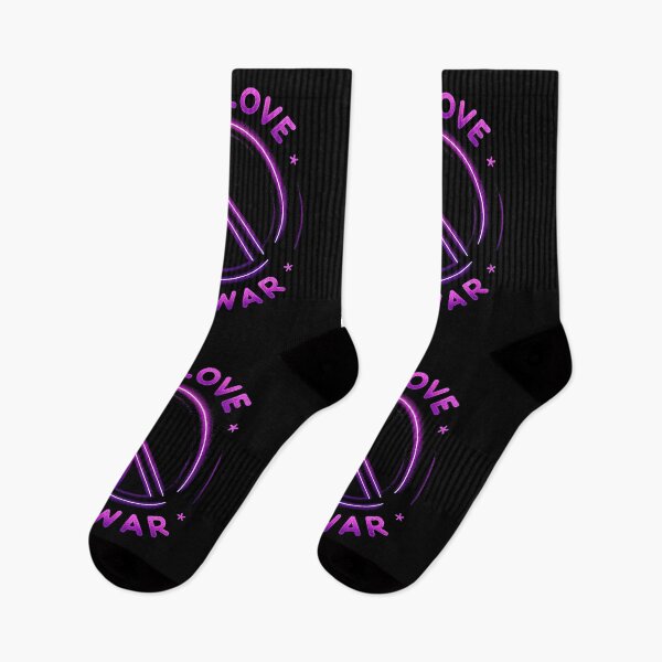 Item preview, Neon Glow Peace Symbol - Make Love Not War designed and sold by leyfinder.