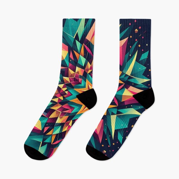 Item preview, explosion of color and geometric shapes designed and sold by aminz4.