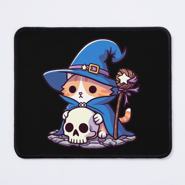 Item preview, Cat Necromancer: Enchanting Cat Wizard designed and sold by Shtex.
