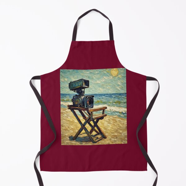 Item preview, "Seaside Chair with Resting Video Camera" designed and sold by Artisticanvas.