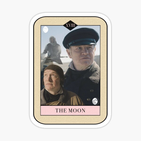 Item preview, The Terror Tarot XVIII The Moon Francis Crozier Jared Harris designed and sold by peter3lovesyou.