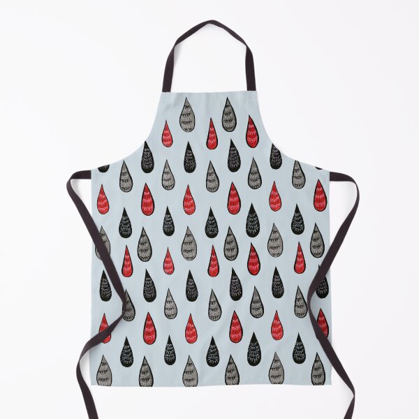 Item preview, Weird Rain Drops Ink Pattern In Red Black Grey designed and sold by Boriana Giormova.
