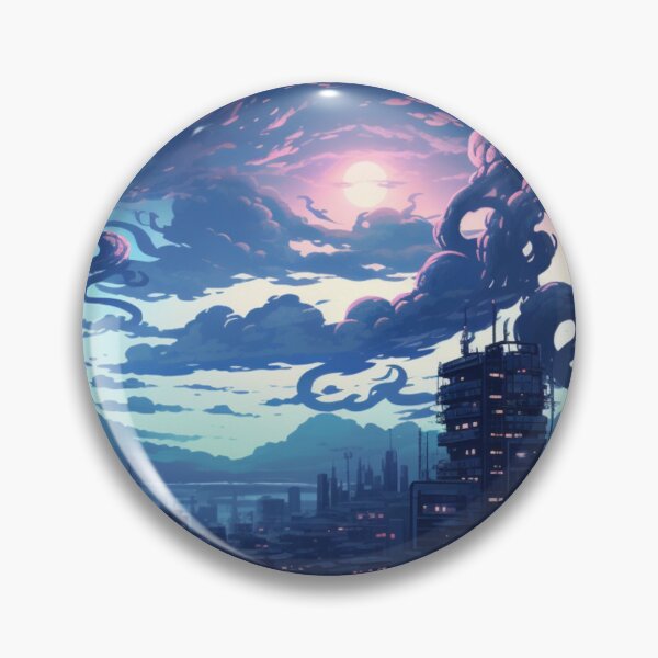Item preview, Twilight Metropolis Cyberpunk City Night Cityscape designed and sold by Nightarcade.