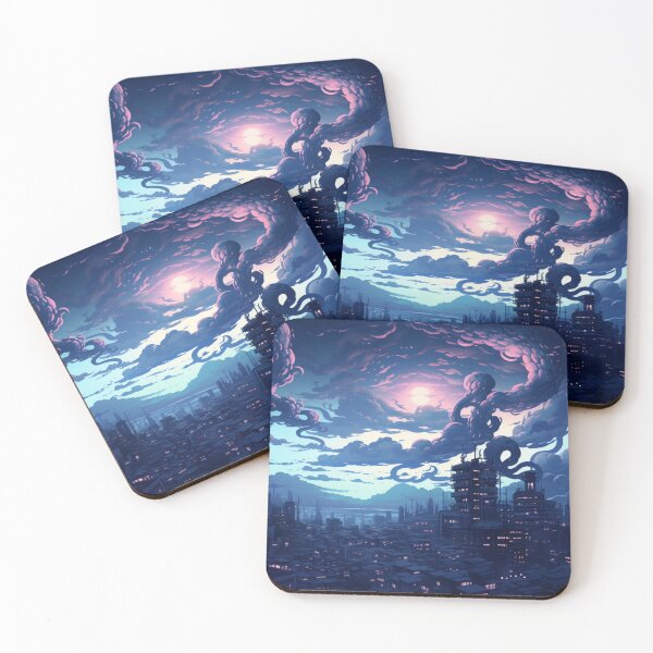 Item preview, Twilight Metropolis Cyberpunk City Night Cityscape designed and sold by Nightarcade.