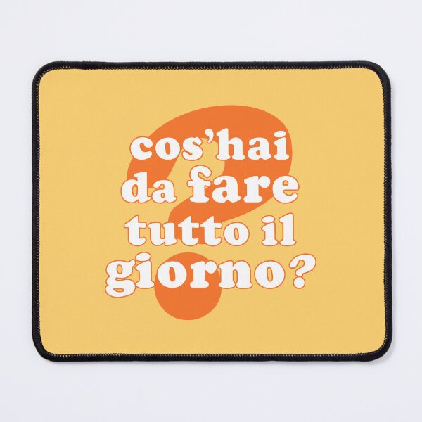 Item preview, Cos'hai da fare tutto il giorno? (orange) designed and sold by maxdolcini.