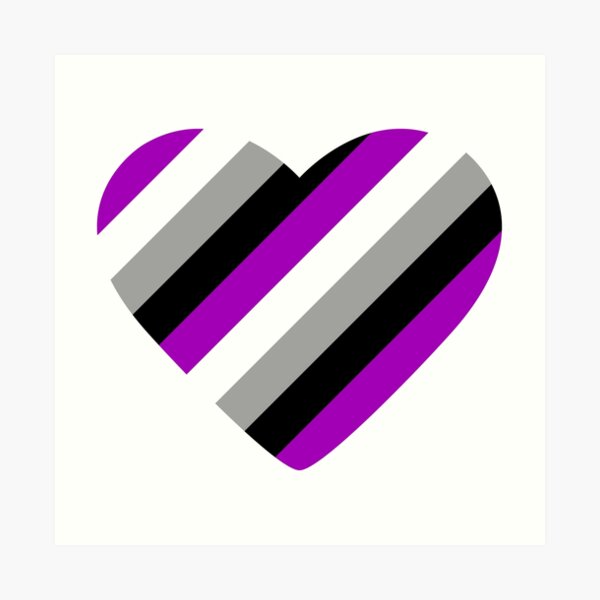 Asexual Ace Pride Flag Stripes Art Print By Czollinger Redbubble 4098