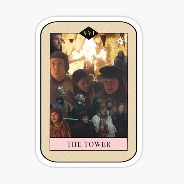 Item preview, The Terror Tarot XVI The Tower designed and sold by peter3lovesyou.