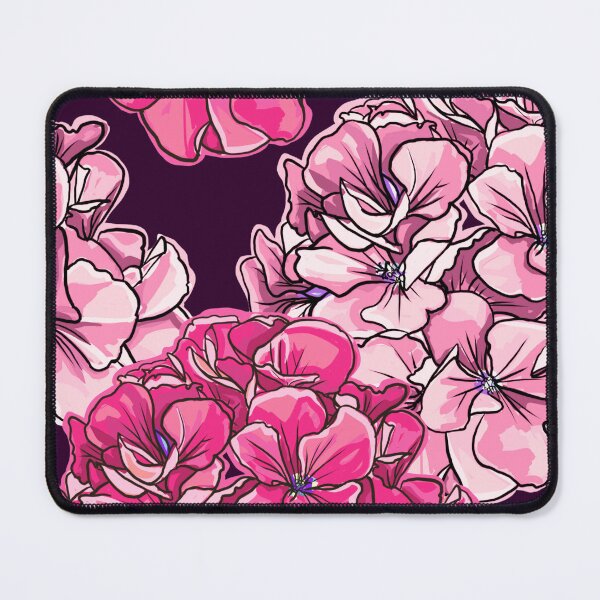 Item preview, Geranium Flowers in Bloom - Dark Plum designed and sold by studio2940.