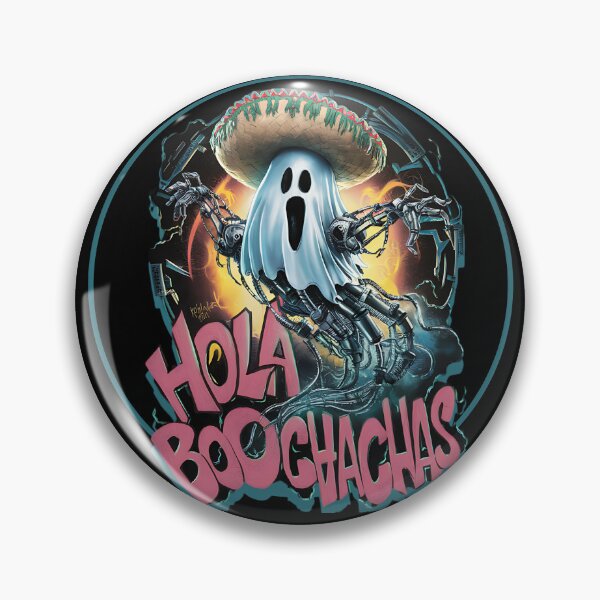 Item preview, FUNNY CINCO DE MAYO CYBER-GHOST HOLA BOO-CHACHAS - FUTURICTIC MEXICAN CYBORG  designed and sold by justyna-s28.
