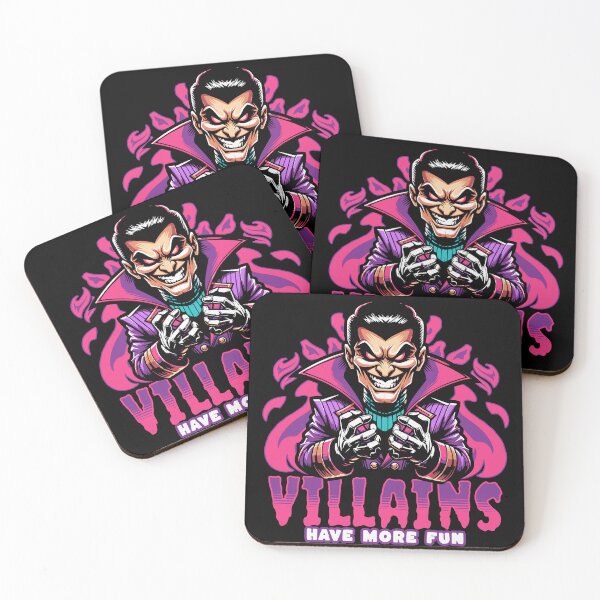 Item preview, Villains Have More Fun - Retro Comic dark humour Gift designed and sold by InkyGenies.