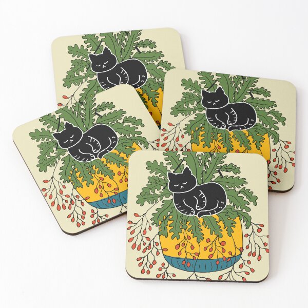 Item preview, Cat in planter beautiful art designed and sold by BALCONYDOORS.