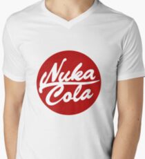 Nuka Cola Red Circle Logo Men's V-Neck T-Shirt