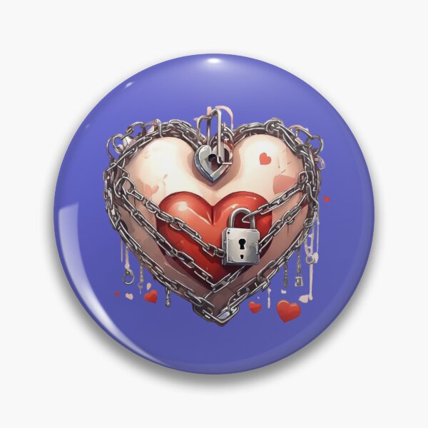 Item preview, Chain Locked Heart  designed and sold by Digiheart.