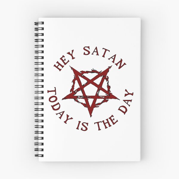 Item preview, hEy SaTaN, tOdAy Is ThE dAy (red style) designed and sold by FishEyeWorks.