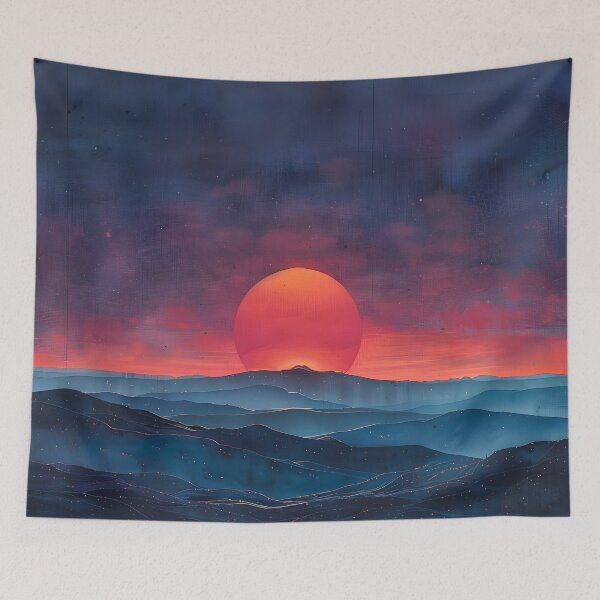 Item preview, Stunning surreal rising sun print designed and sold by dcrc.