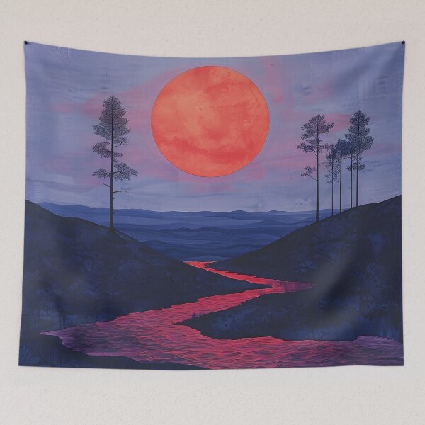 Item preview, Stunning surreal rising sun print designed and sold by dcrc.