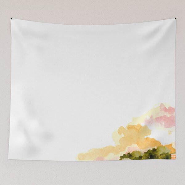 Item preview, Watercolor Sunset Over Alhambra Granada Spain City Building   designed and sold by julyperson.
