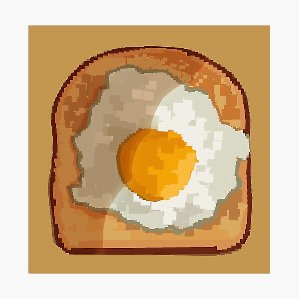 Item preview, Egg toast pixel art designed and sold by Asutip.
