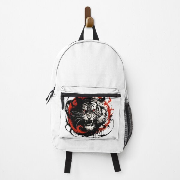 Item preview, Sumie Japanese Brushstroke White Demon Tiger designed and sold by TomFrontierArt.