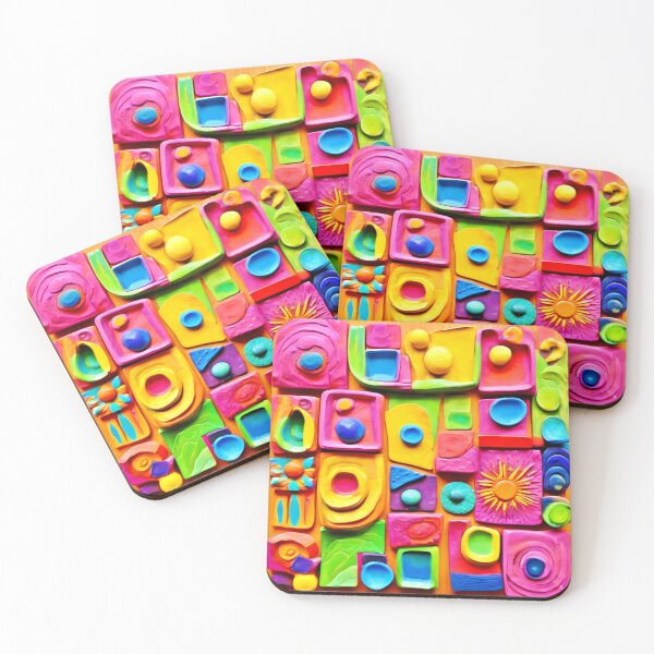 Item preview, Colorful Splash Sculpture: Cartoonish Art Style designed and sold by Health And Fitness Posts e-Store.