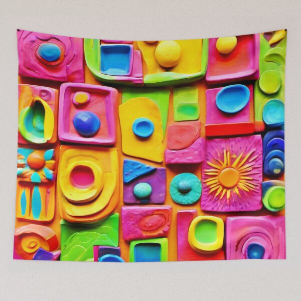 Item preview, Colorful Splash Sculpture: Cartoonish Art Style designed and sold by Health And Fitness Posts e-Store.