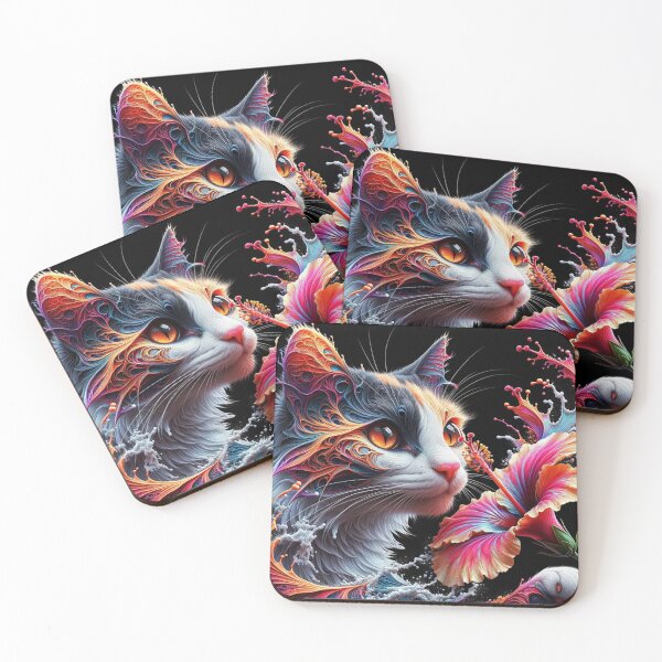 Item preview, Deep thinking calico cat wallpaper 8k designed and sold by Keirnyx.