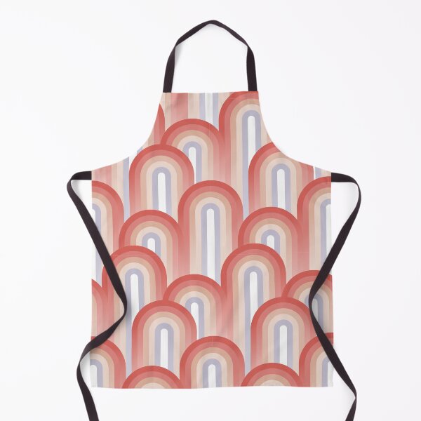 Item preview, Abstract Art Deco Geometric Rainbow Gradient 2. Coral & Peach Fuzz designed and sold by Dominiquevari.