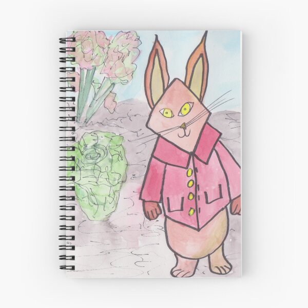 Item preview, Rabbit in the veg patch  designed and sold by ArtistRebeccaLS.