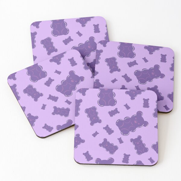 Item preview, Purple gummy bear pattern designed and sold by smalladventures.