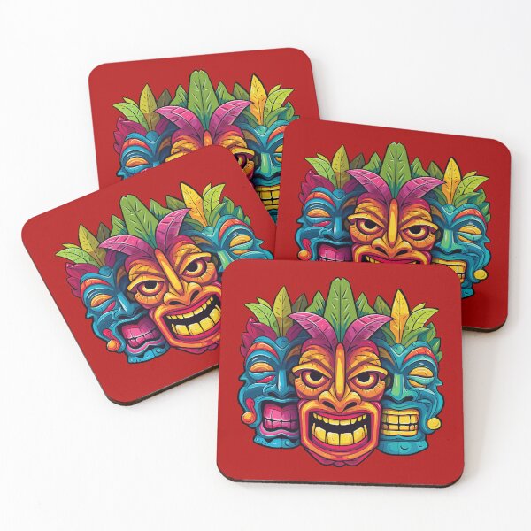 Item preview, Three Tiki Masks designed and sold by VelvetRoom.