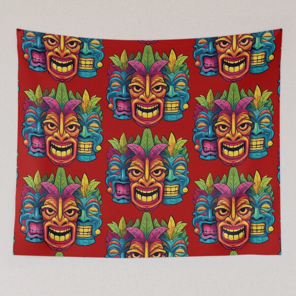 Item preview, Three Tiki Masks designed and sold by VelvetRoom.