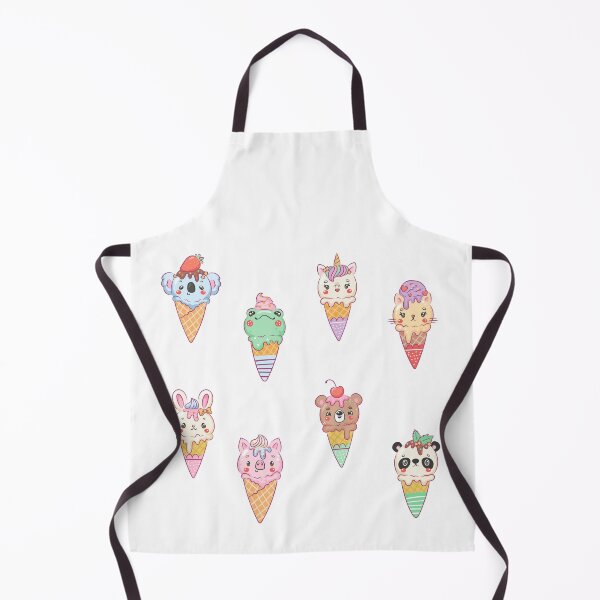 Item preview, cute little animals dressed as ice cream cones for halloween designed and sold by huape.