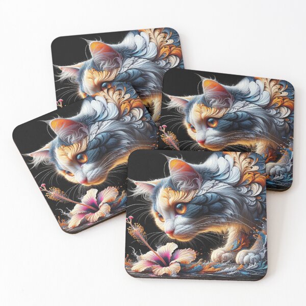 Item preview, Fluffy calico cat designed and sold by Keirnyx.