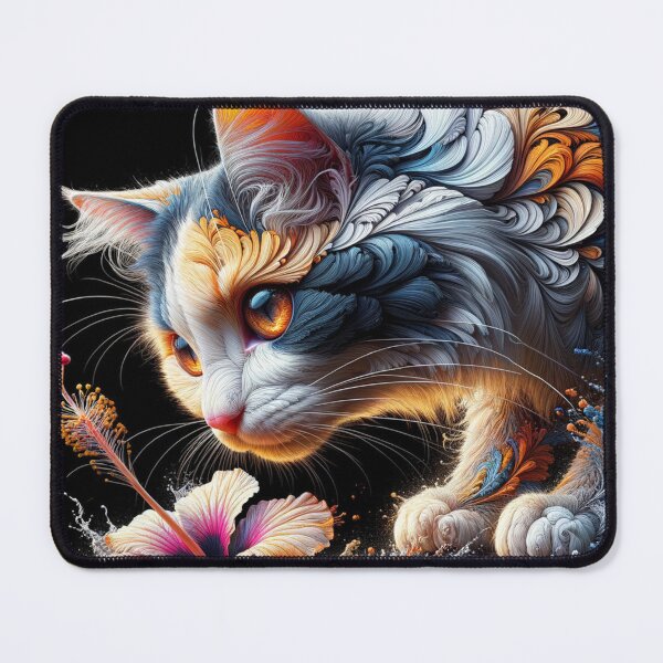 Item preview, Fluffy calico cat designed and sold by Keirnyx.